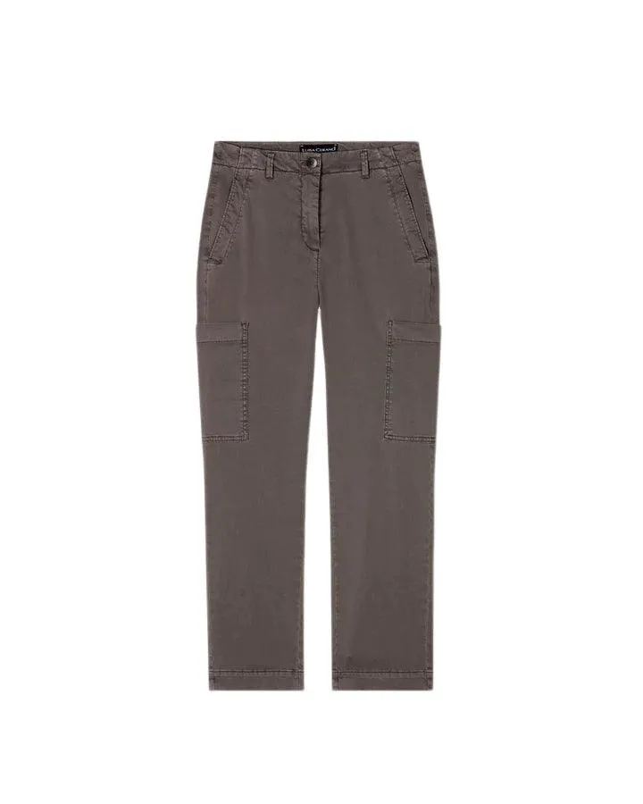 Luisa Cerano High Stretch Tappered Denim Cargo Pant