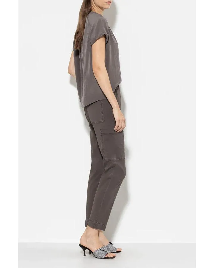 Luisa Cerano High Stretch Tappered Denim Cargo Pant