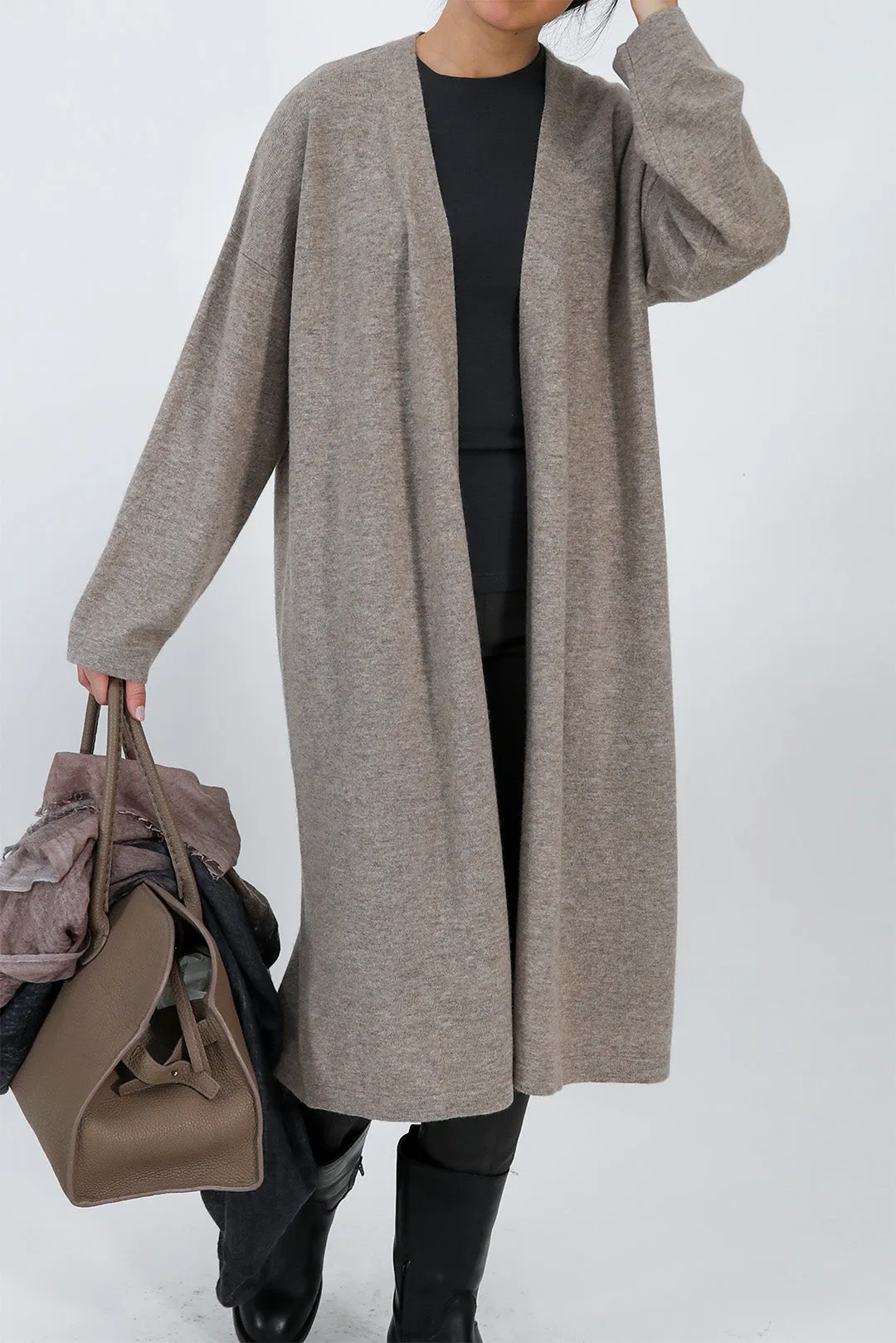 LYON LONG CARDIGAN IN CASHMERE