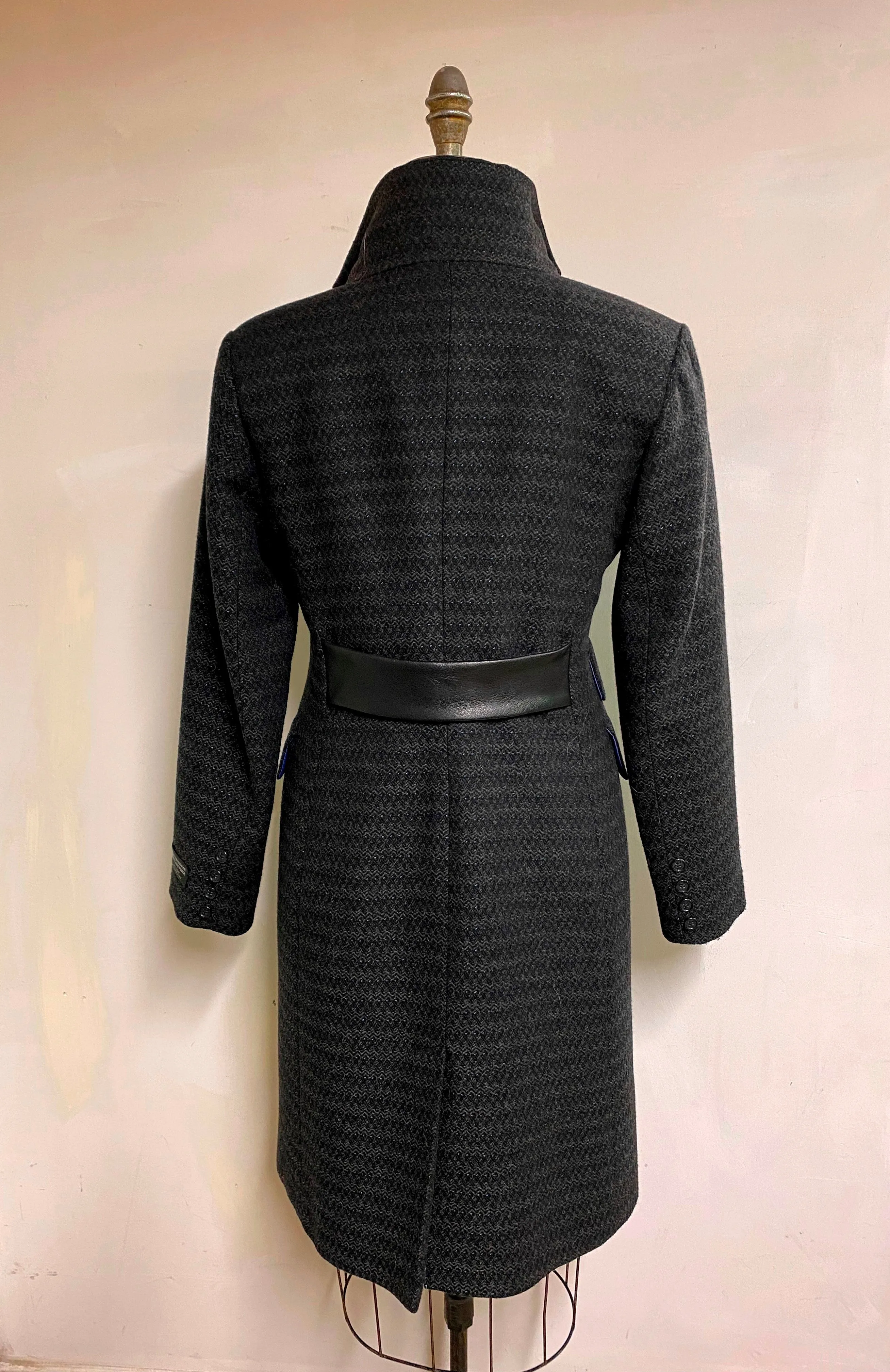 Mary Equestrian Style Coat - 100% Merino Wool