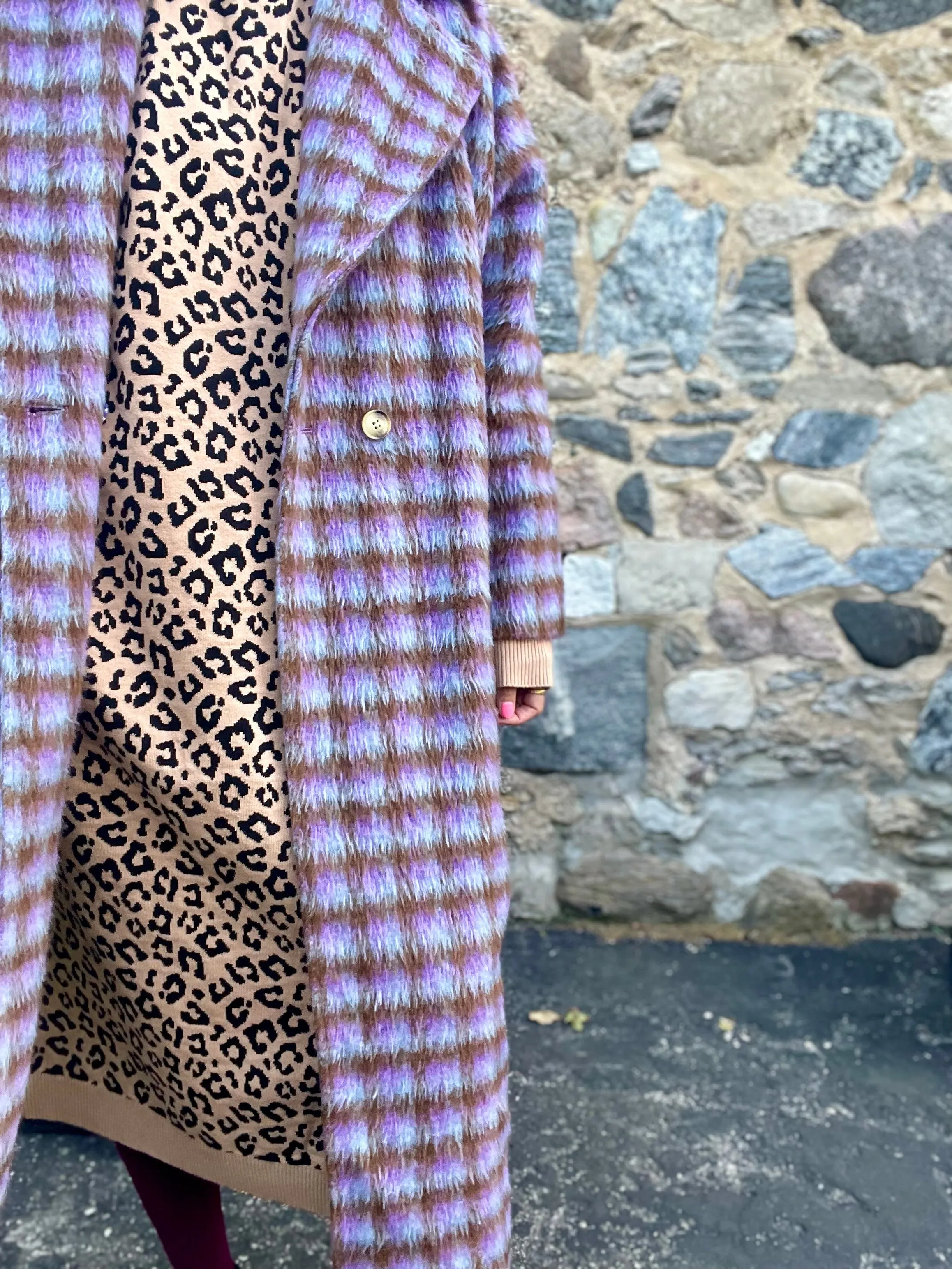 Maxi Coat - Purple