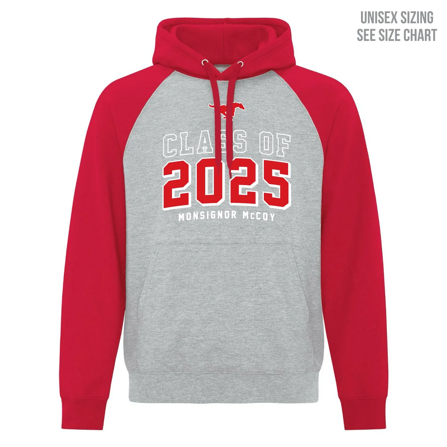 McCoy Grad 2025 Two-Tone Pullover Unisex Hoodie (MCG25T001-F2550)