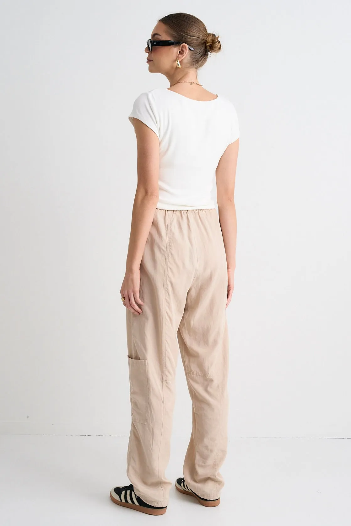 Memoir Stone Soft Drape Cargo Pants