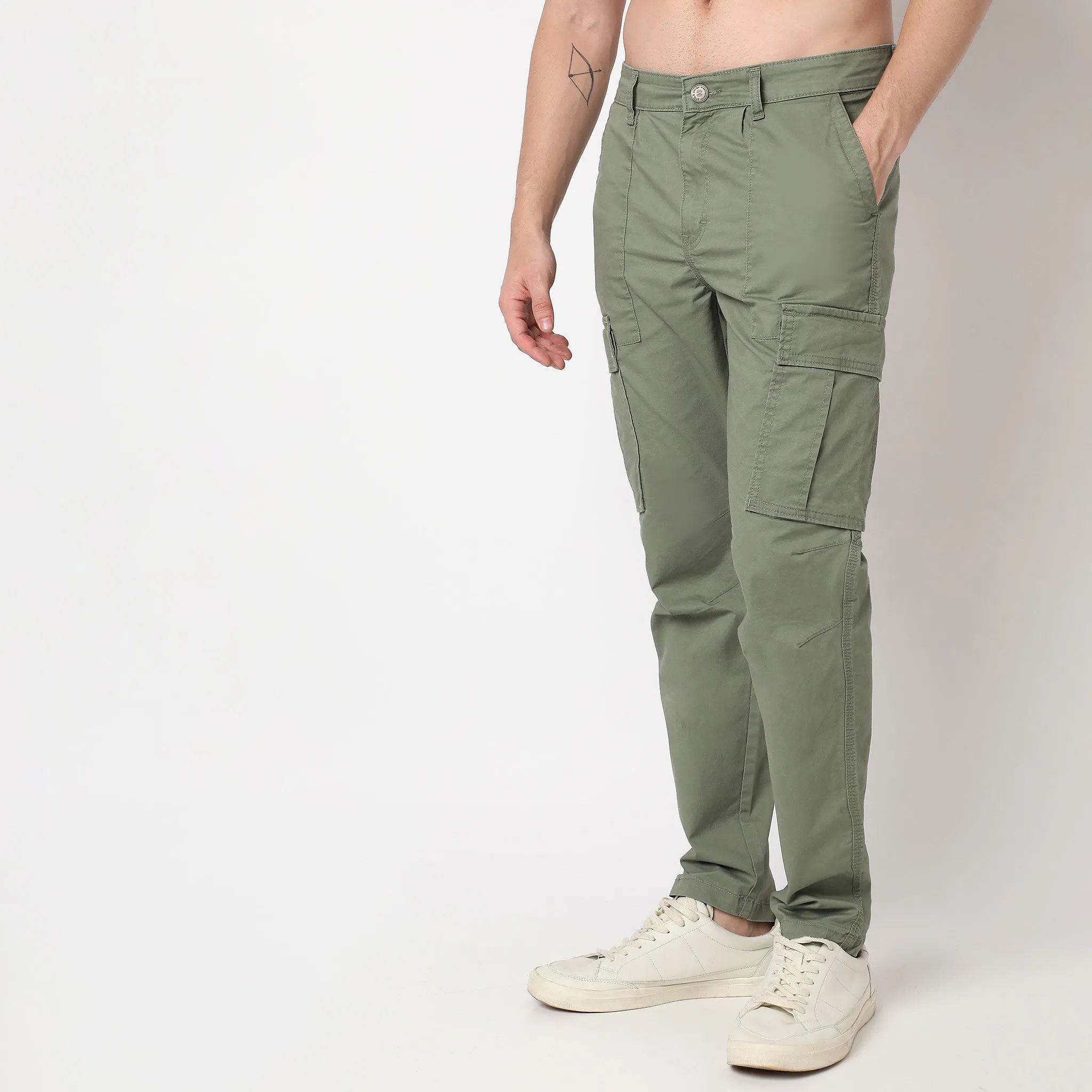 Messenger Cargos™ Pants Rugged Herringbone Weave  Mid Rise