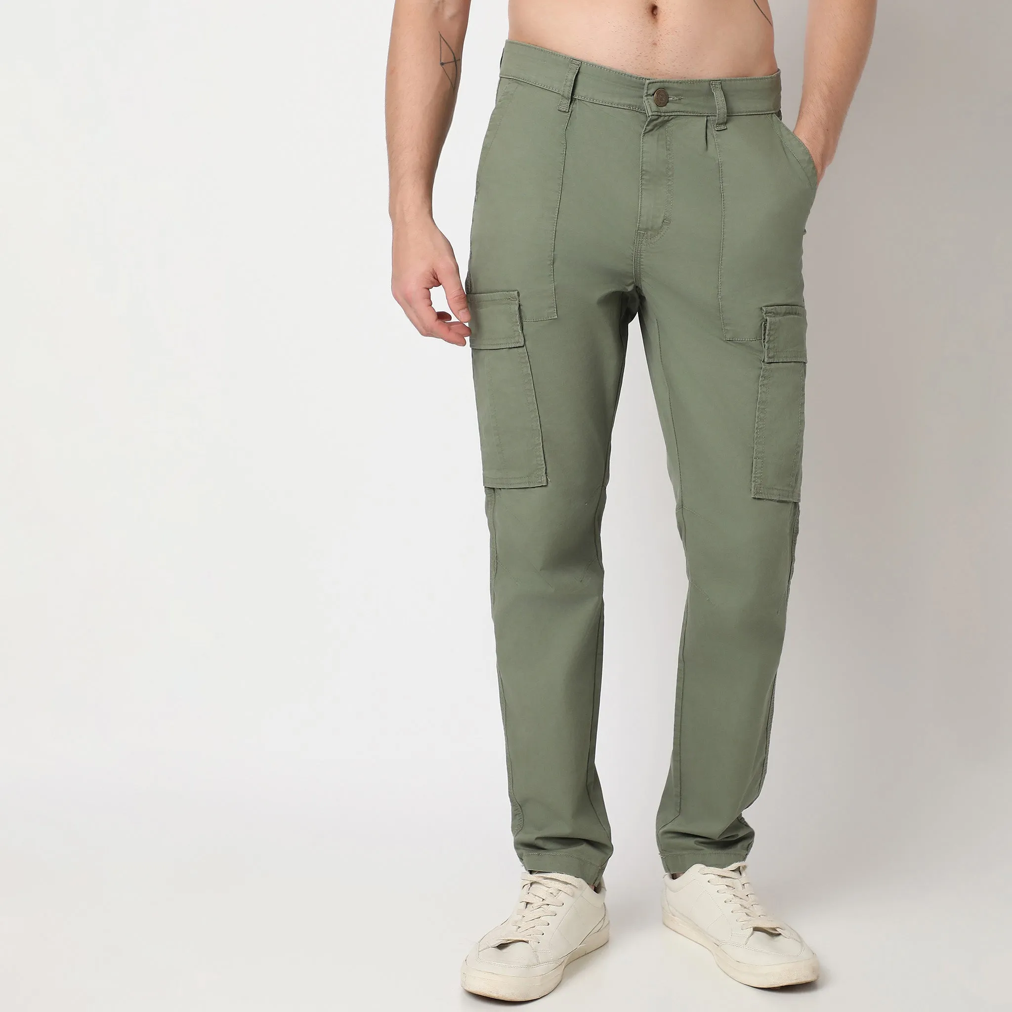 Messenger Cargos™ Pants Rugged Herringbone Weave  Mid Rise