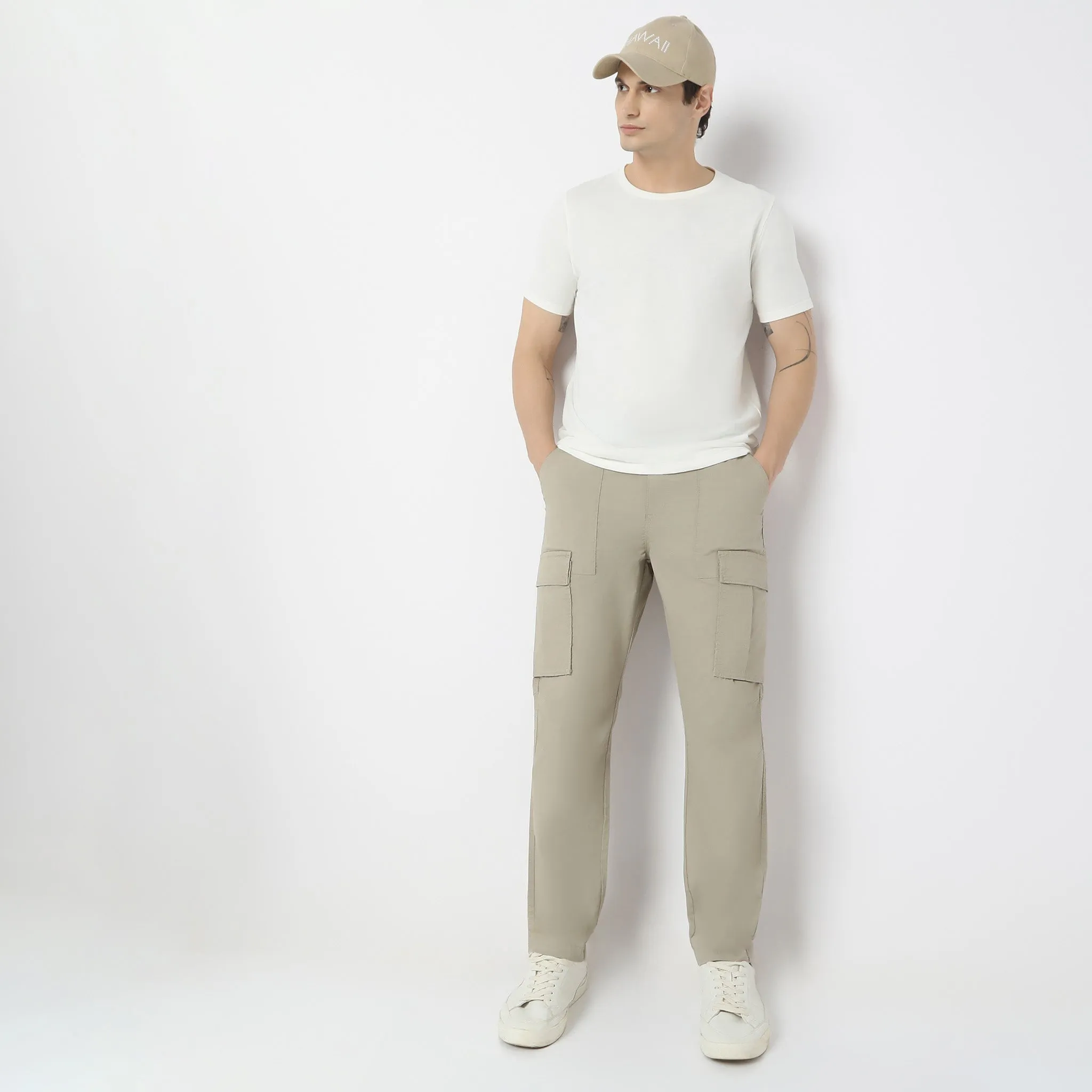 Messenger Cargos™ Pants Rugged Herringbone Weave  Mid Rise