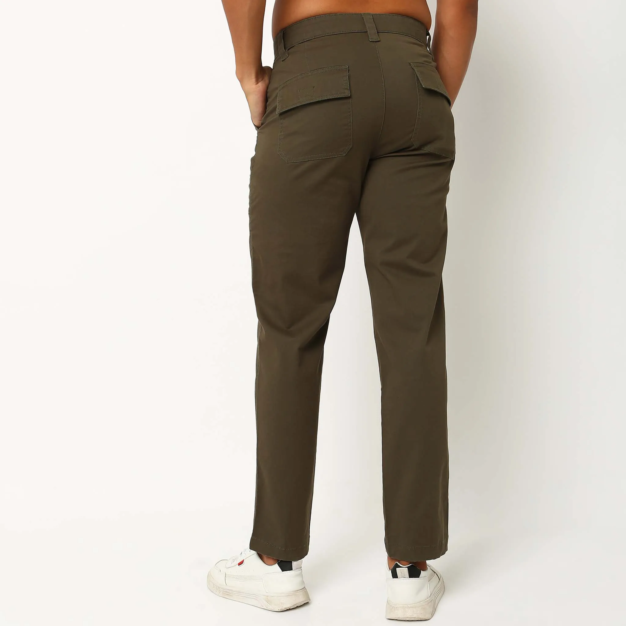 Mid Rise Signature Cargo Pants