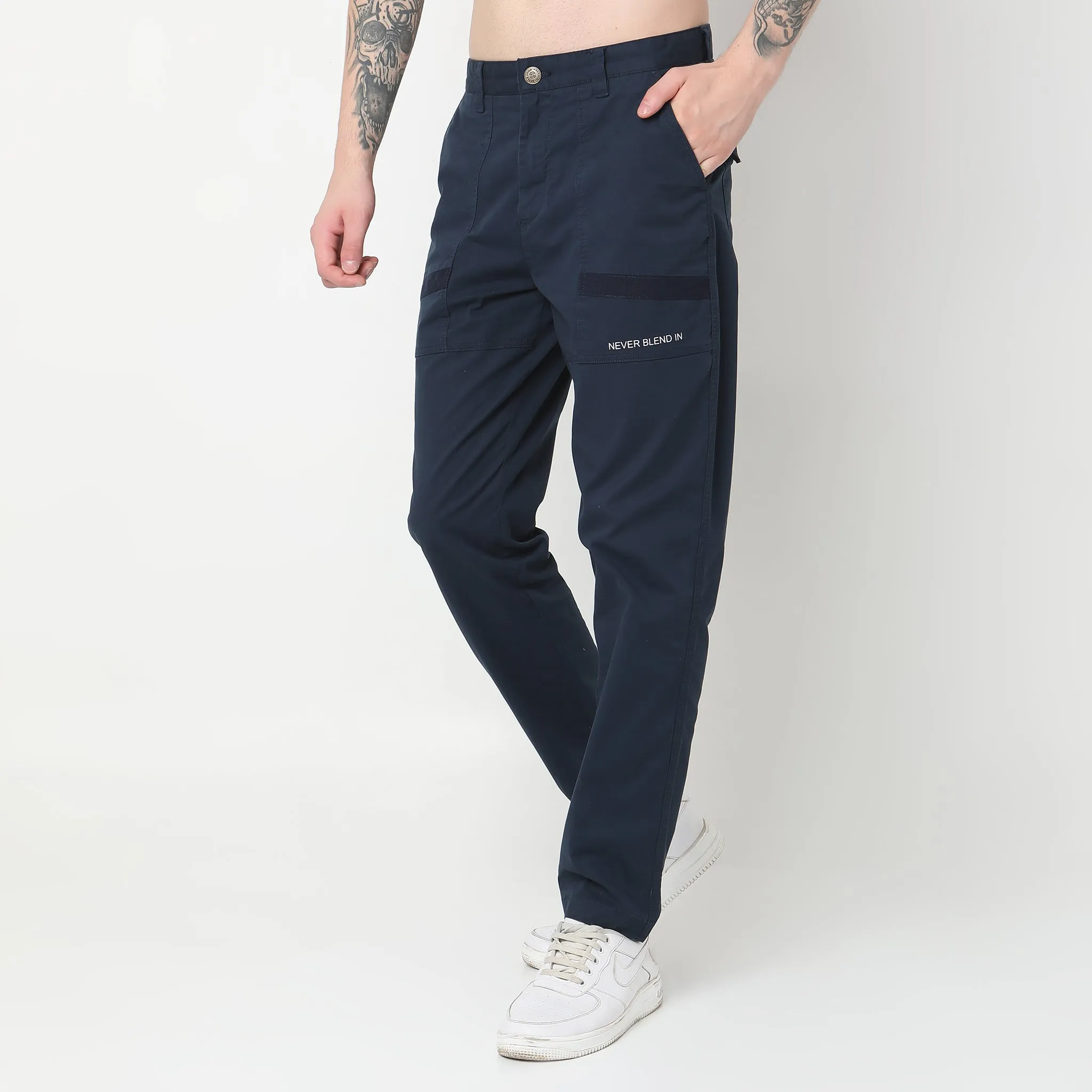 Mid Rise Signature Cargo Pants