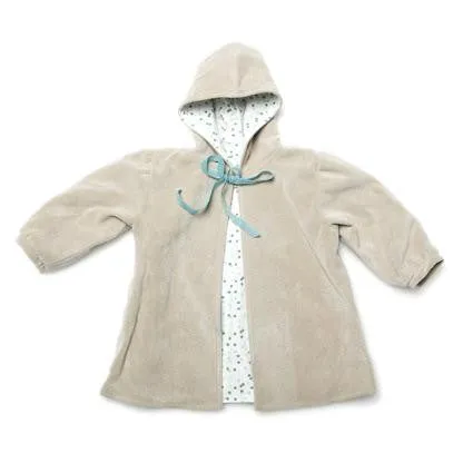 Mill & Mia Baby Girl Cream Gathered Sleeve Coat