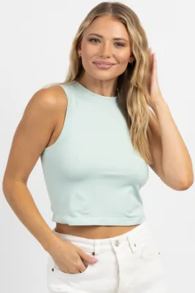 MIST SEAMLESS MUSCLE CROP TANK