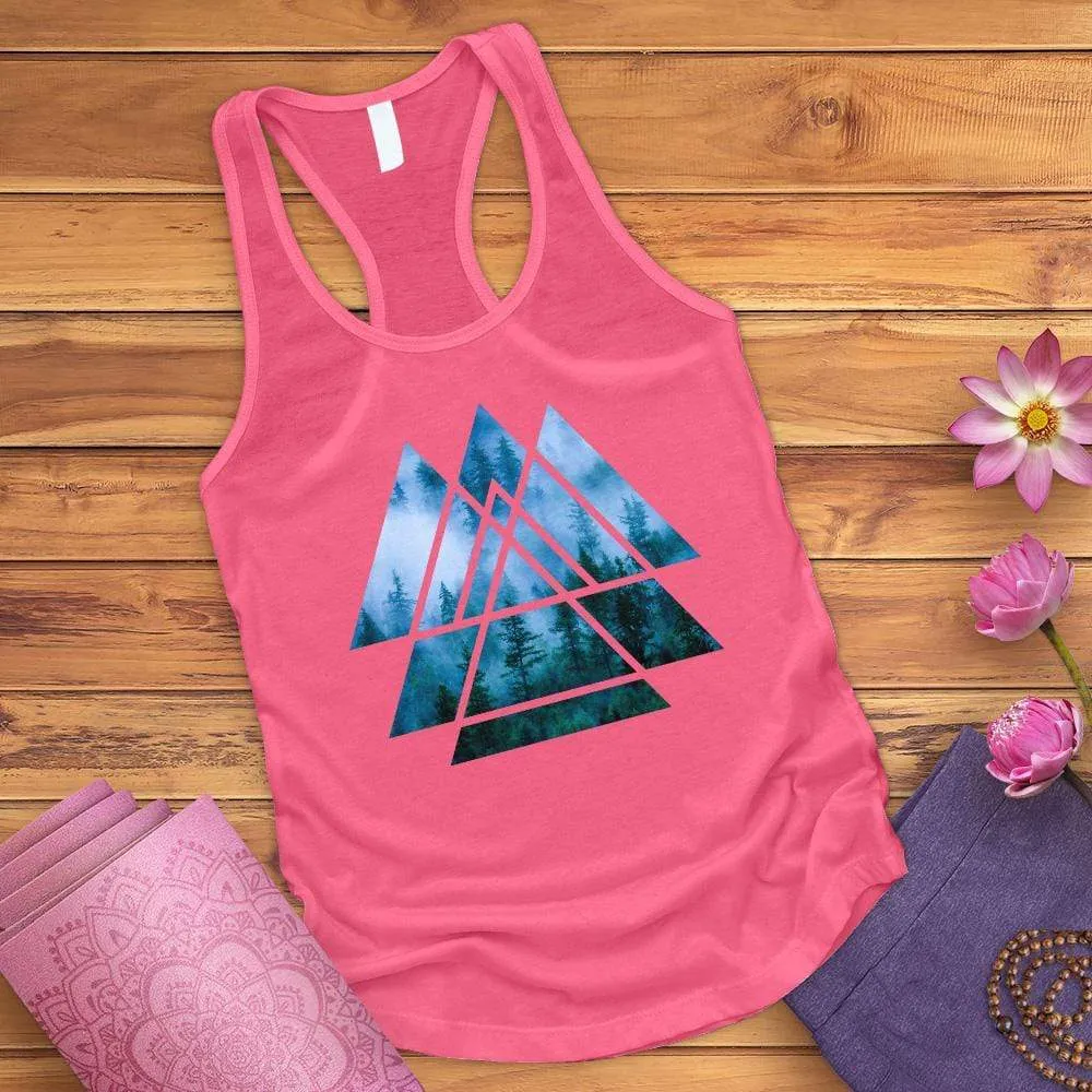 Misty Forest Bird Tank Top