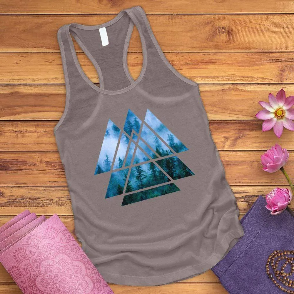 Misty Forest Bird Tank Top