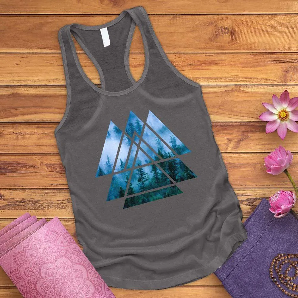 Misty Forest Bird Tank Top