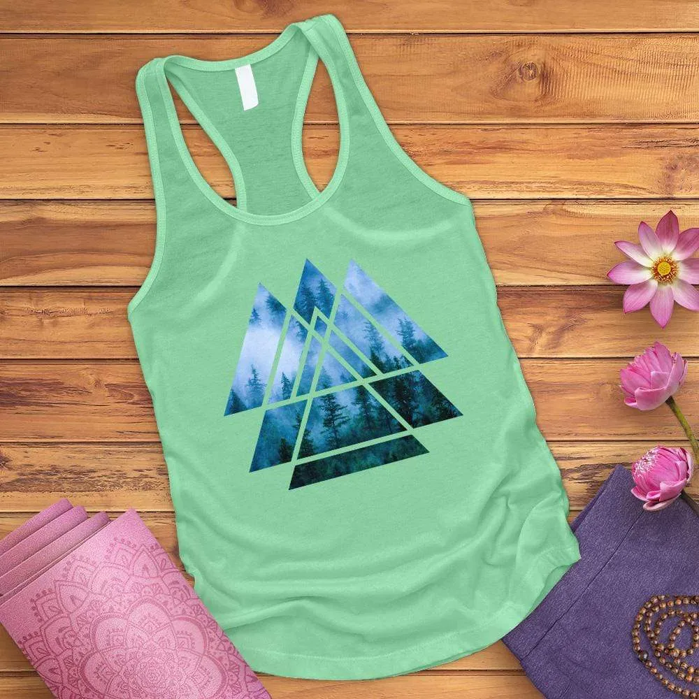 Misty Forest Bird Tank Top