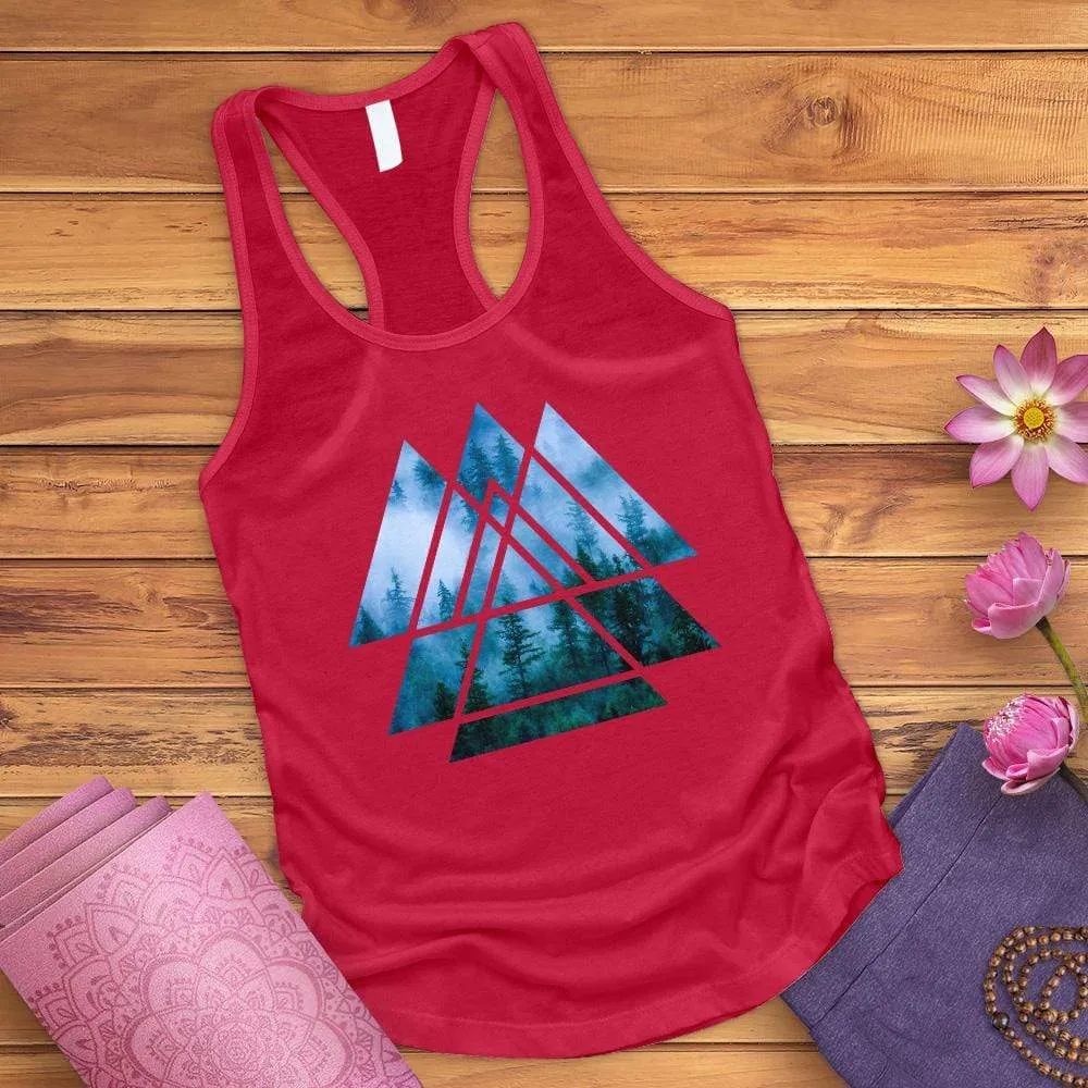 Misty Forest Bird Tank Top