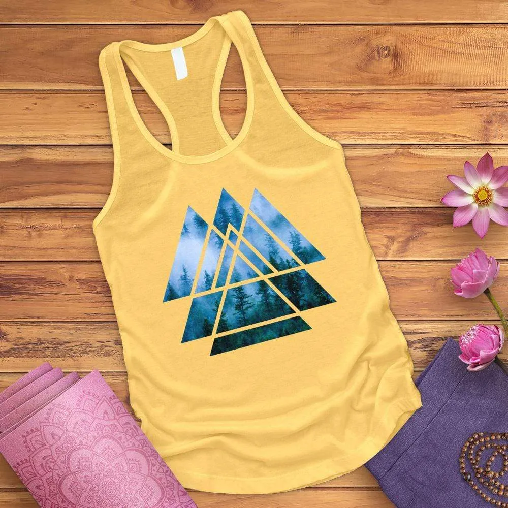 Misty Forest Bird Tank Top