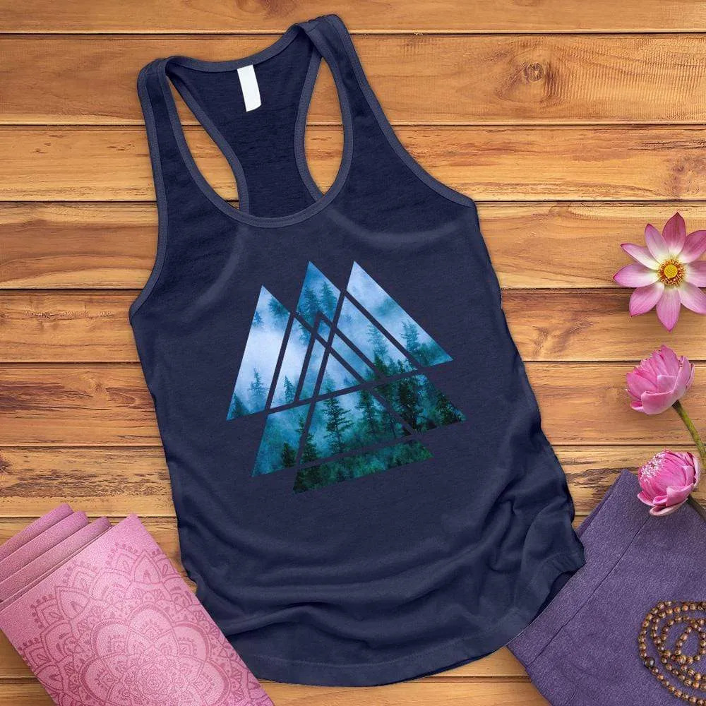 Misty Forest Bird Tank Top