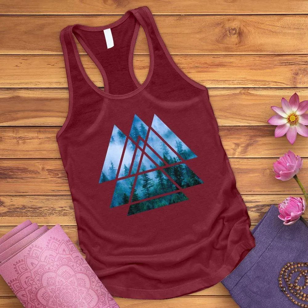 Misty Forest Bird Tank Top