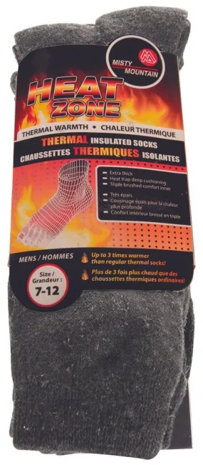 Misty Mountain Heat Zone Heavy Duty Work Thermal Socks - Men's