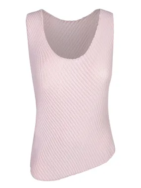 Misty Pleats pink tank top