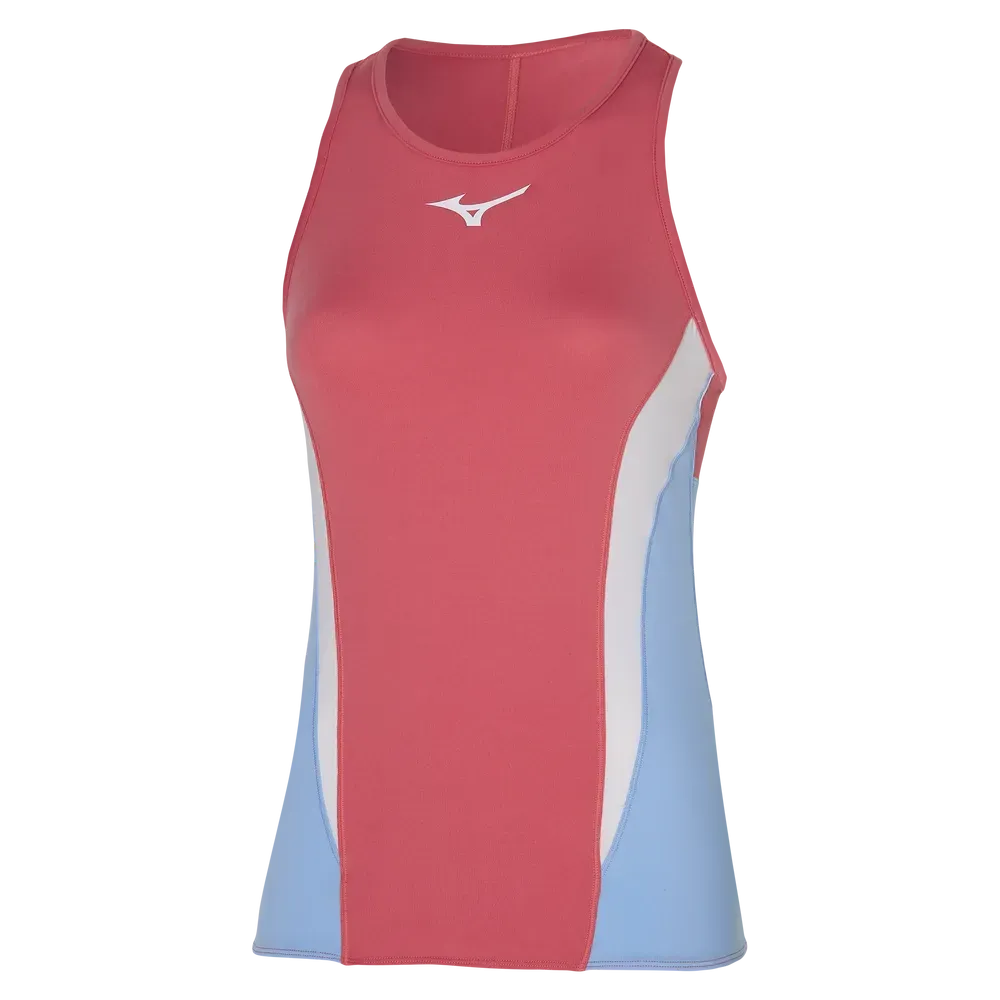 Mizuno Womens Printed Tank Top Tea Rose