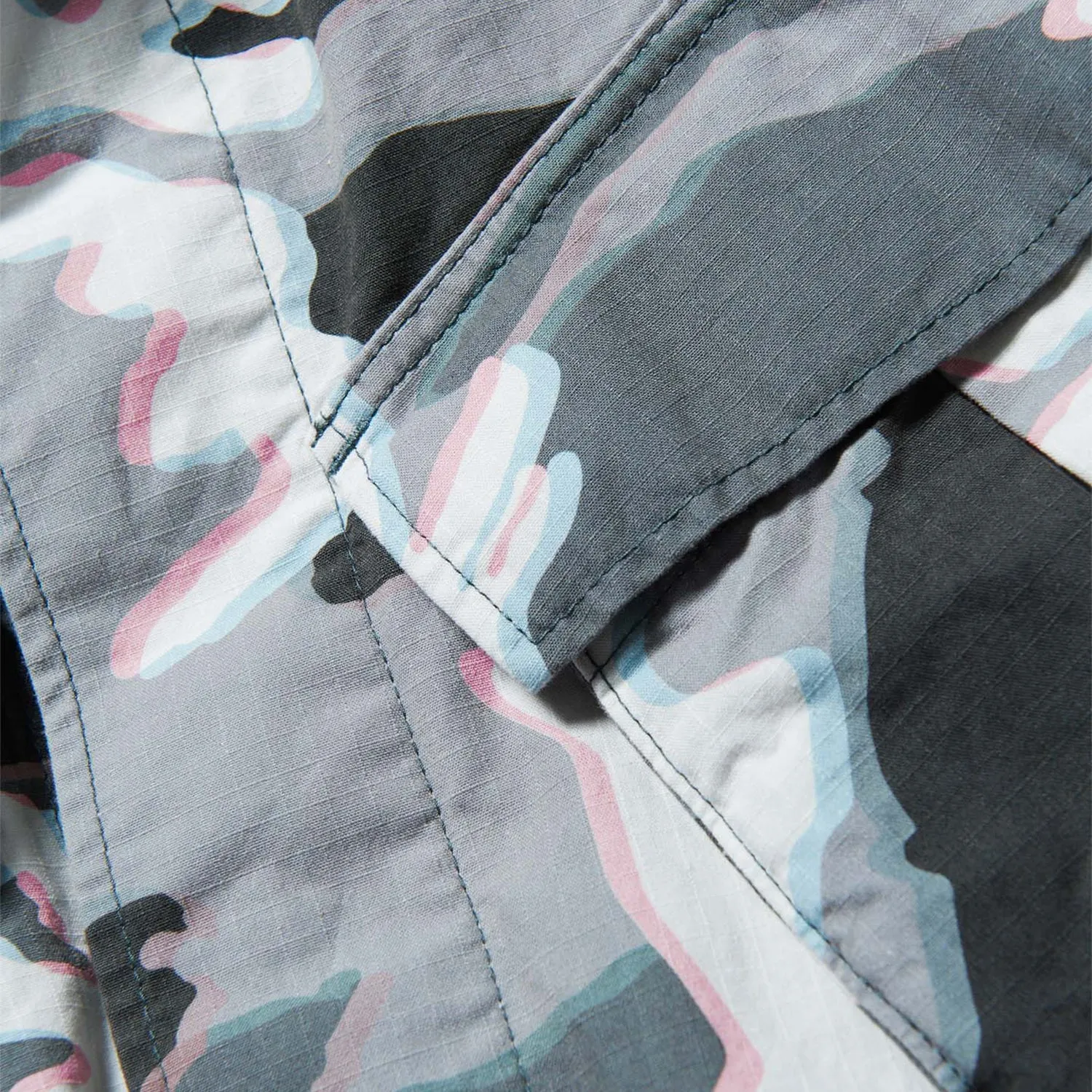 Moire Camouflage Reversible Haori