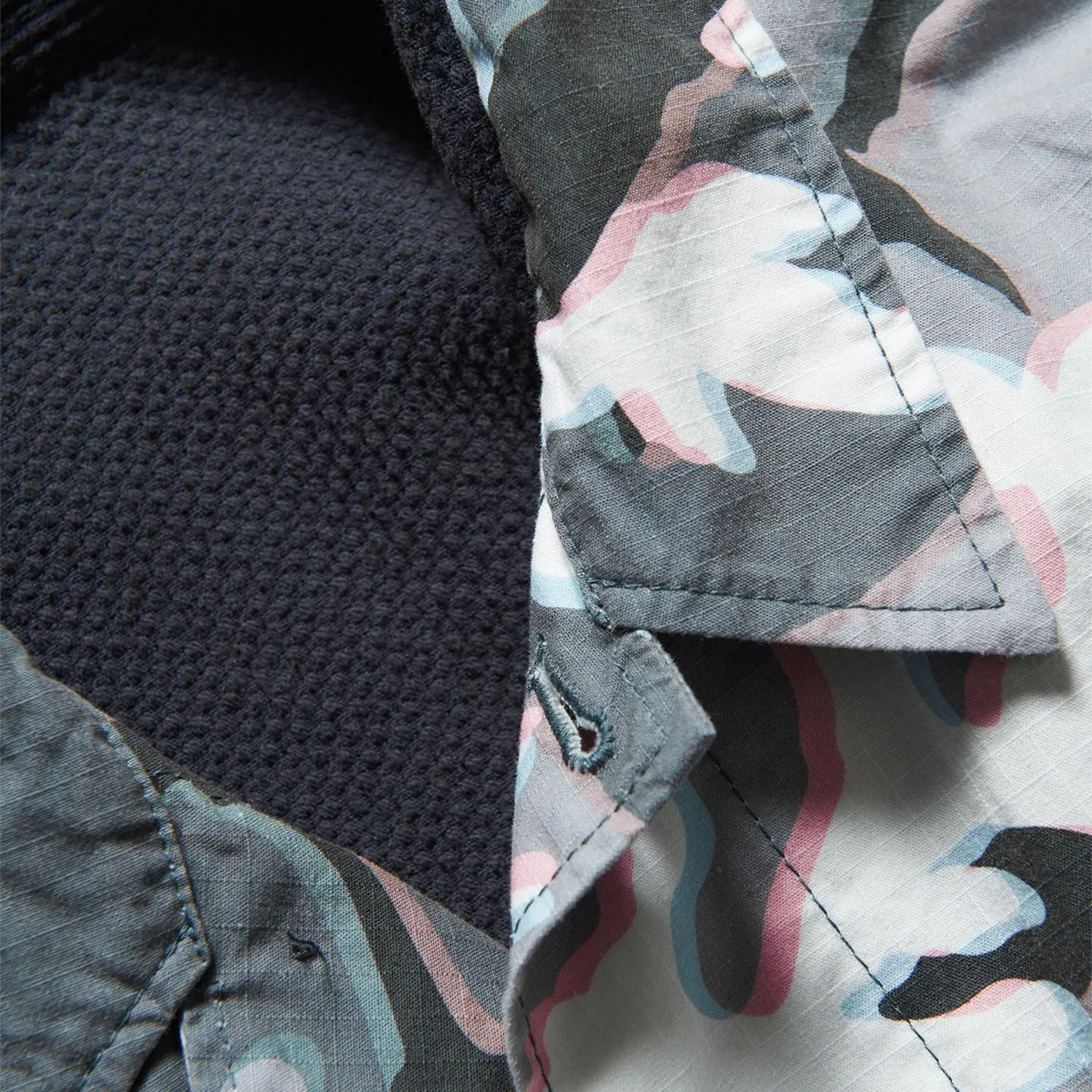 Moire Camouflage Reversible Haori