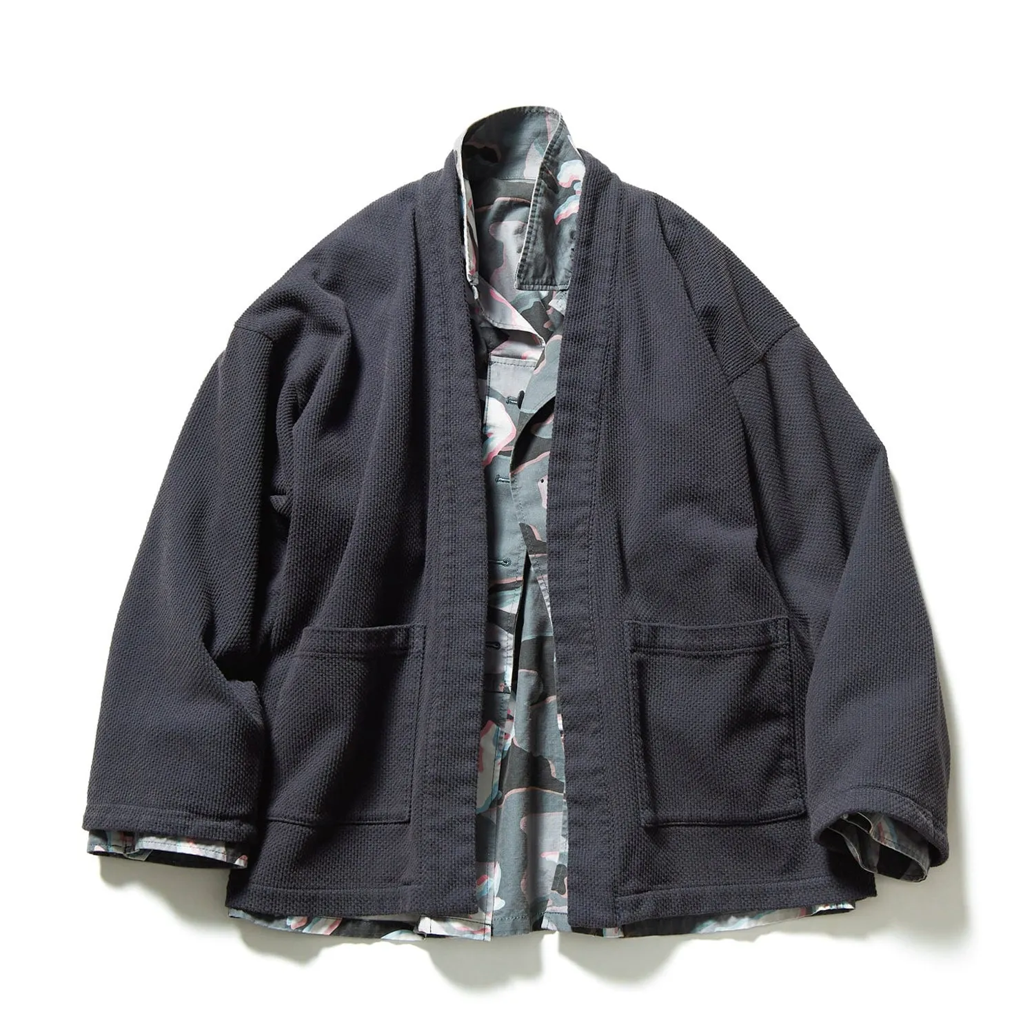 Moire Camouflage Reversible Haori