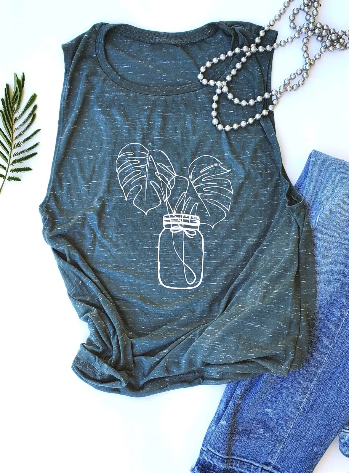 Monstera Leaf Women's Tank