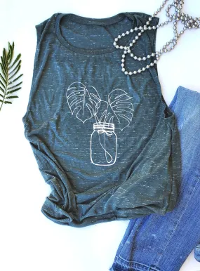 Monstera Leaf Women's Tank