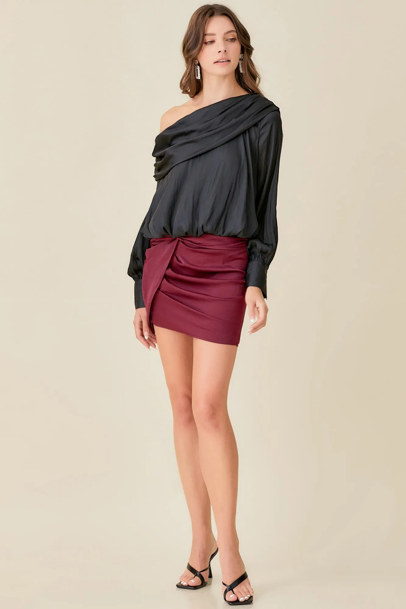 Mylah Twist Front Mini Skirt