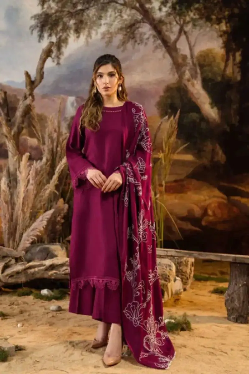 Natasha Kamal - Carmine - plum - Wool - 3 Piece