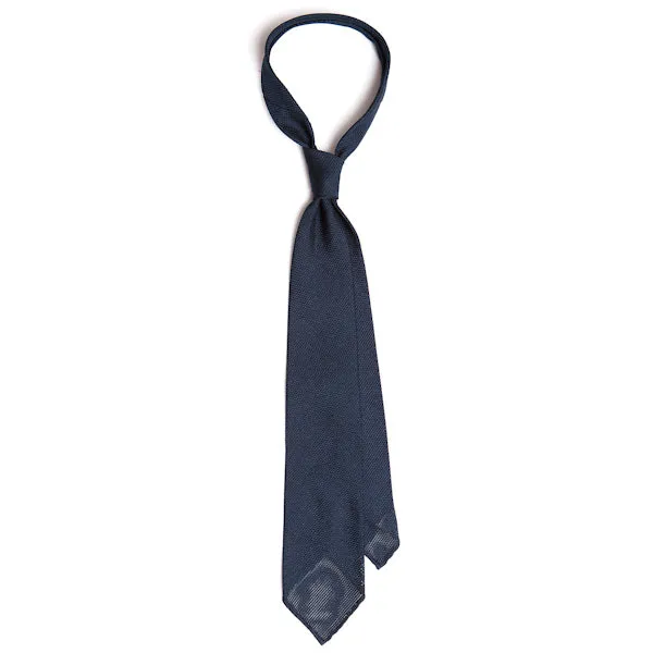 Navy Grenadine Tie