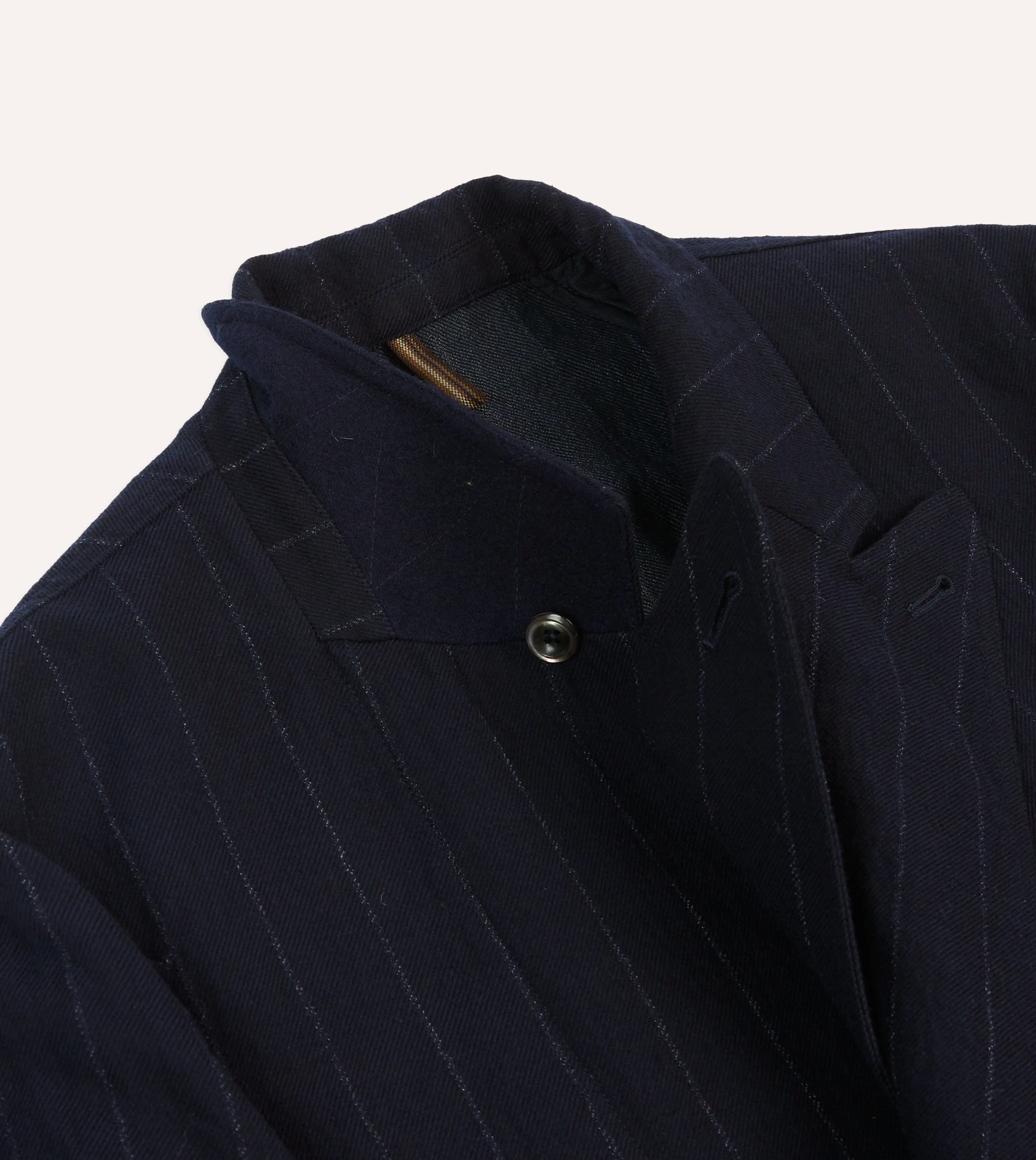 Navy Pin Stripe Wool-Cotton Games Blazer Mk. III