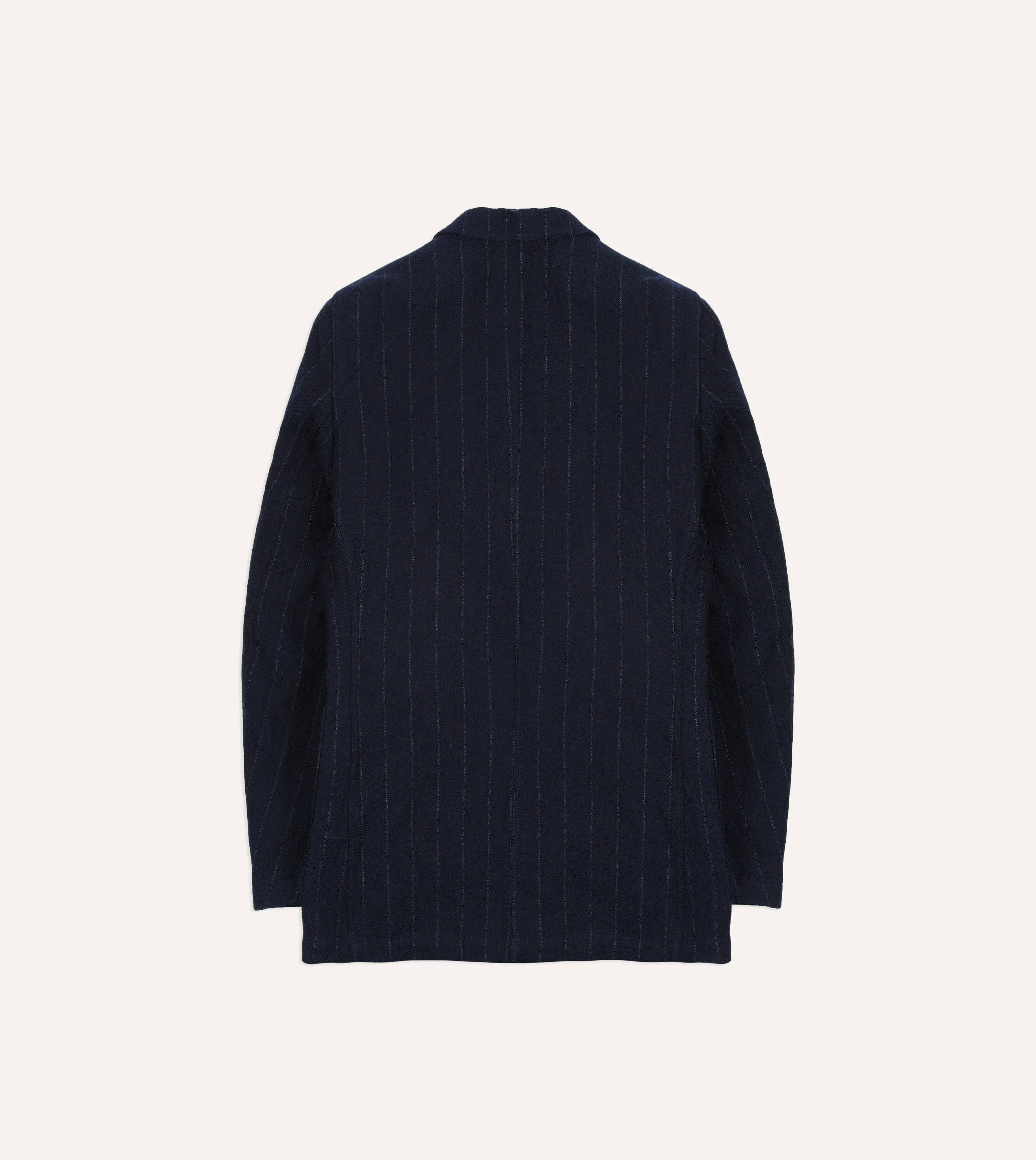 Navy Pin Stripe Wool-Cotton Games Blazer Mk. III