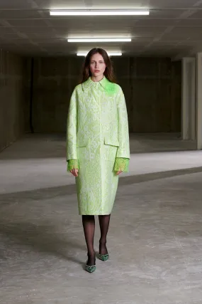 Neon Jacquard Car Coat