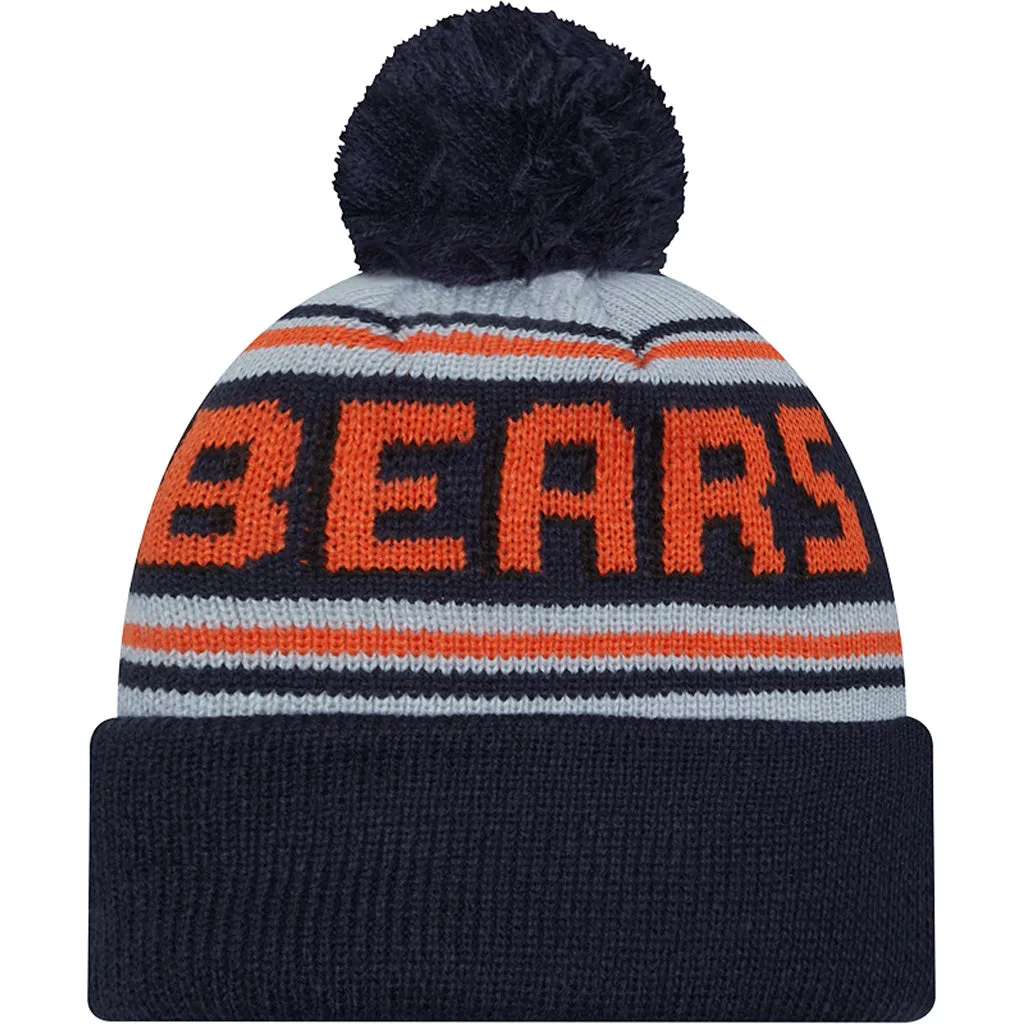 NFL Chicago Bears New Era Pom Wordmark Knit Hat