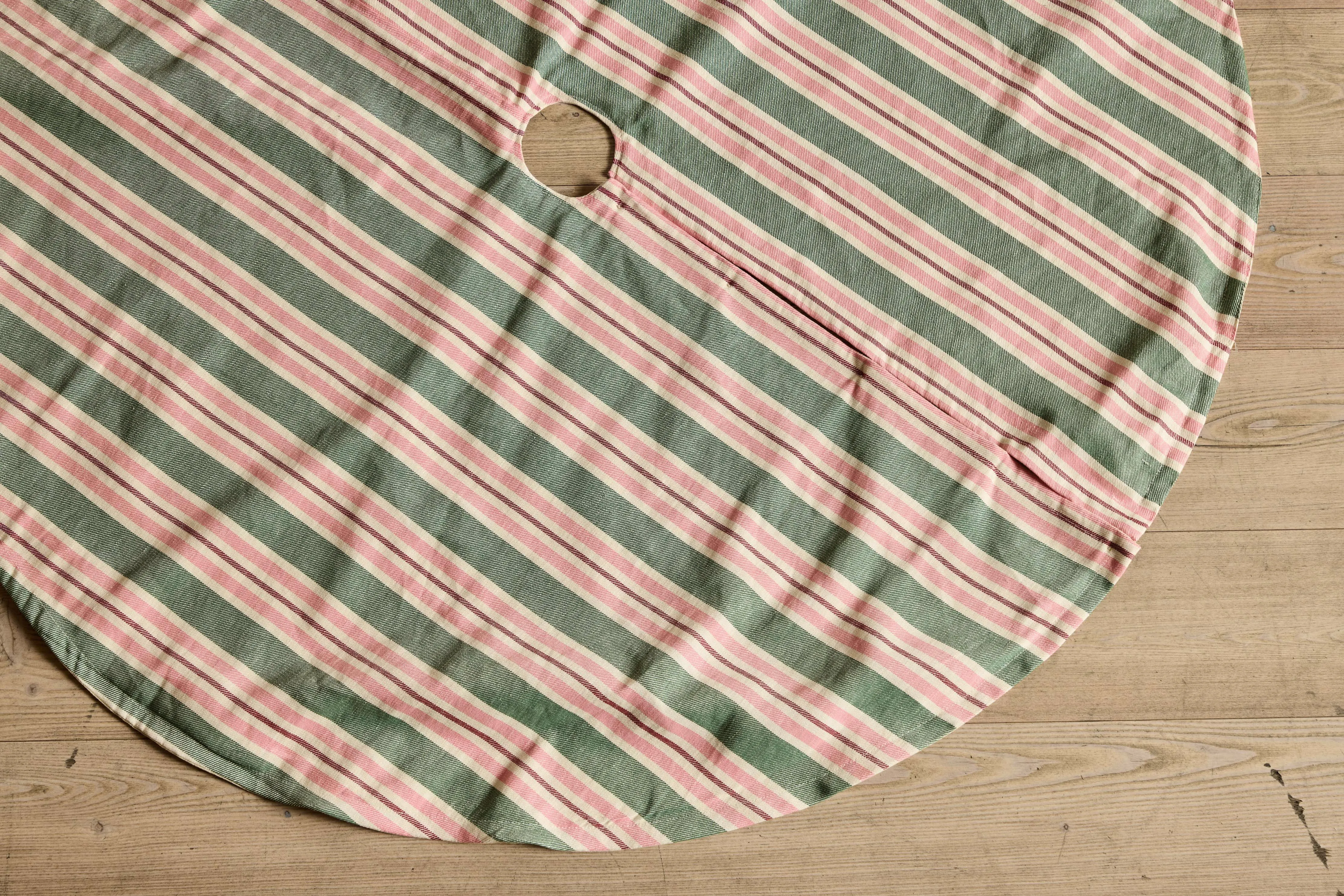 Nickey Kehoe Tree Skirt, Candy Stripe