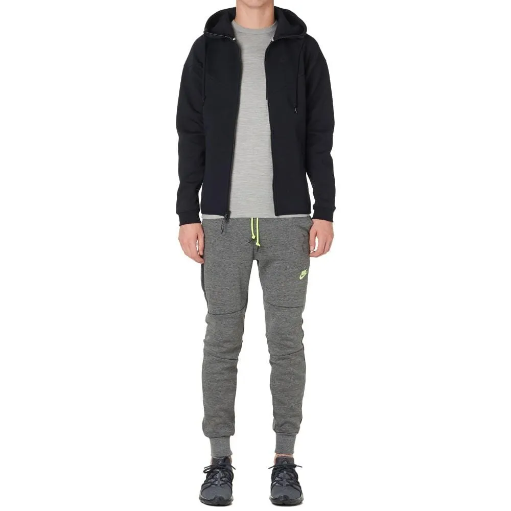 NIKE TECH FLEECE PANTS Tumbled Grey & Volt