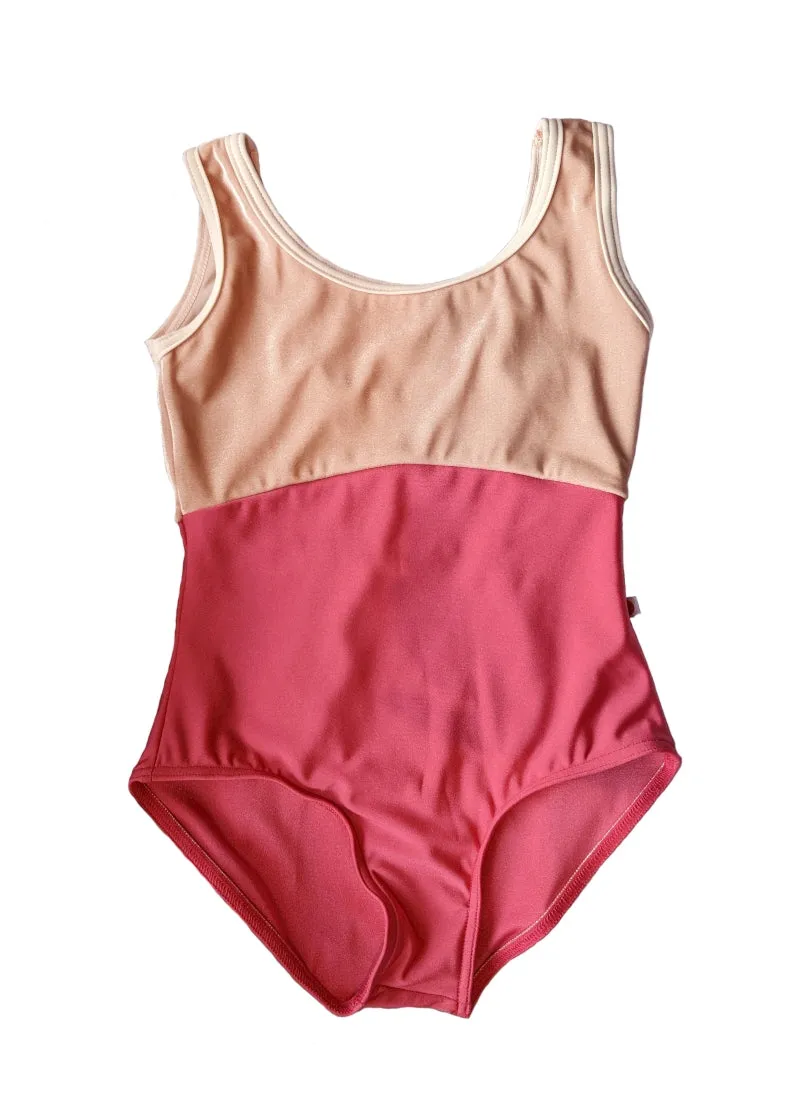 ON SALE Anna Duo Tank Leotard (Lipstick/Blush/Misty Rose)