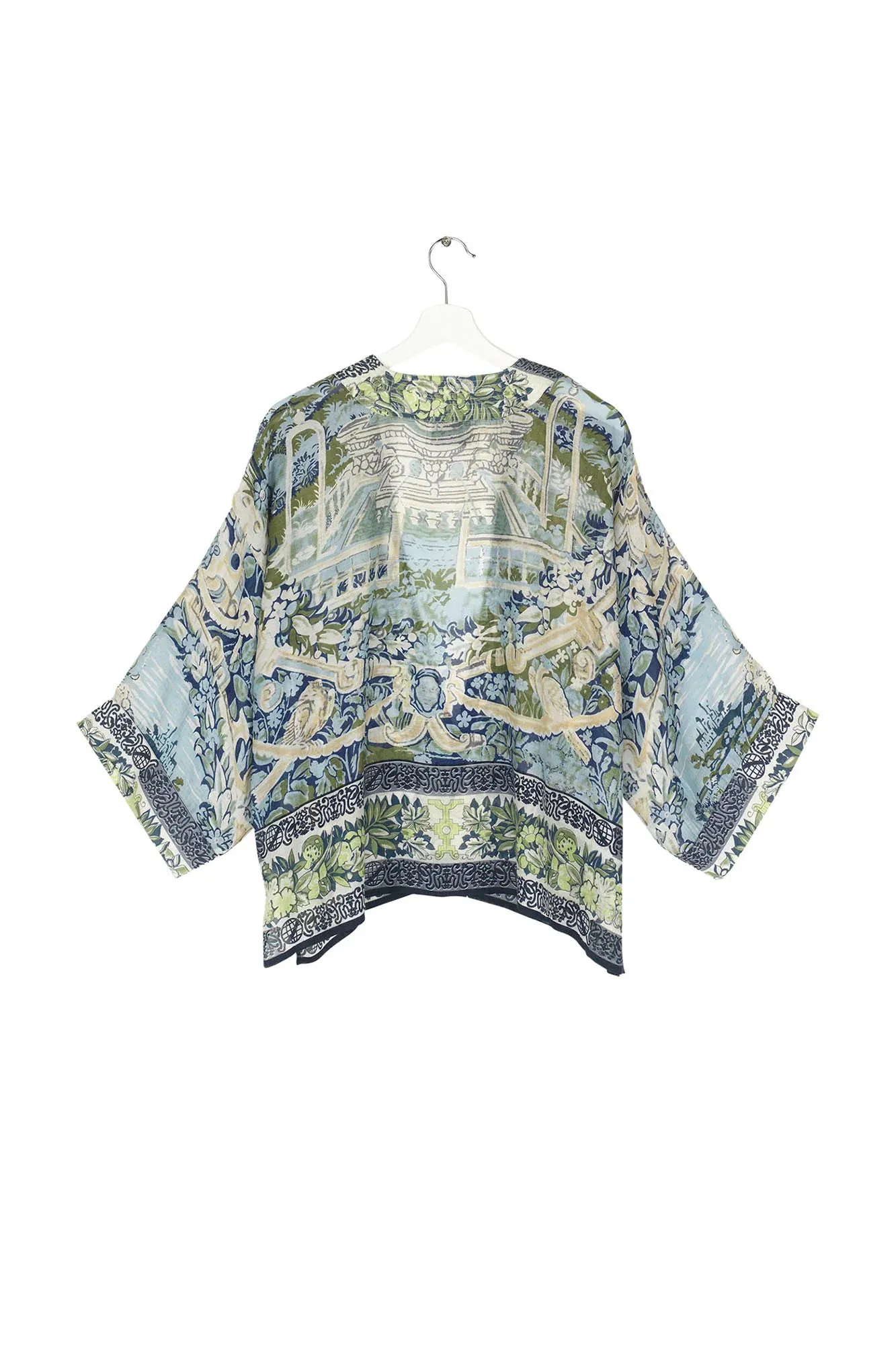 One Hundred Stars Tapestry Blue Kimono