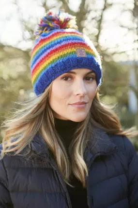 Pachamama Rainbow Bobble Beanie