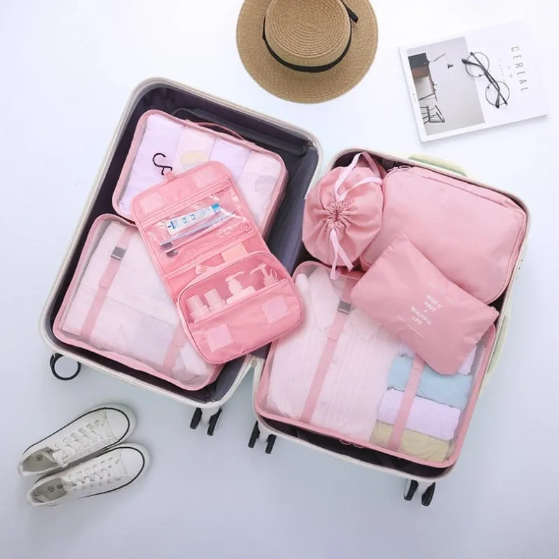 Packing Cubes Set - 7pcs Compression Packing Cubes for Travel