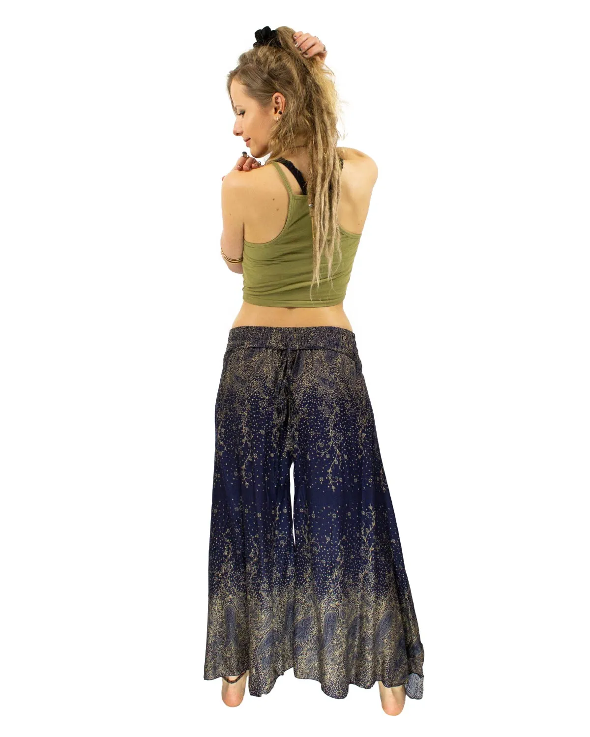 Palazzo Harem Pants Blue