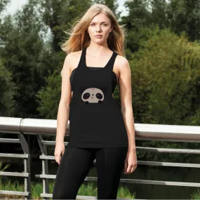 Panda Women's Loose Racerback Tank Top