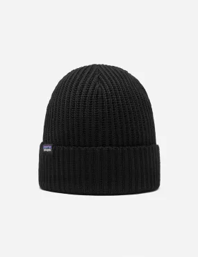 Patagonia Fisherman's Rolled Beanie Hat - Black