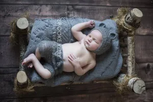 Pewter Gray Mohair Teddy Bear Hat and Shorts Set