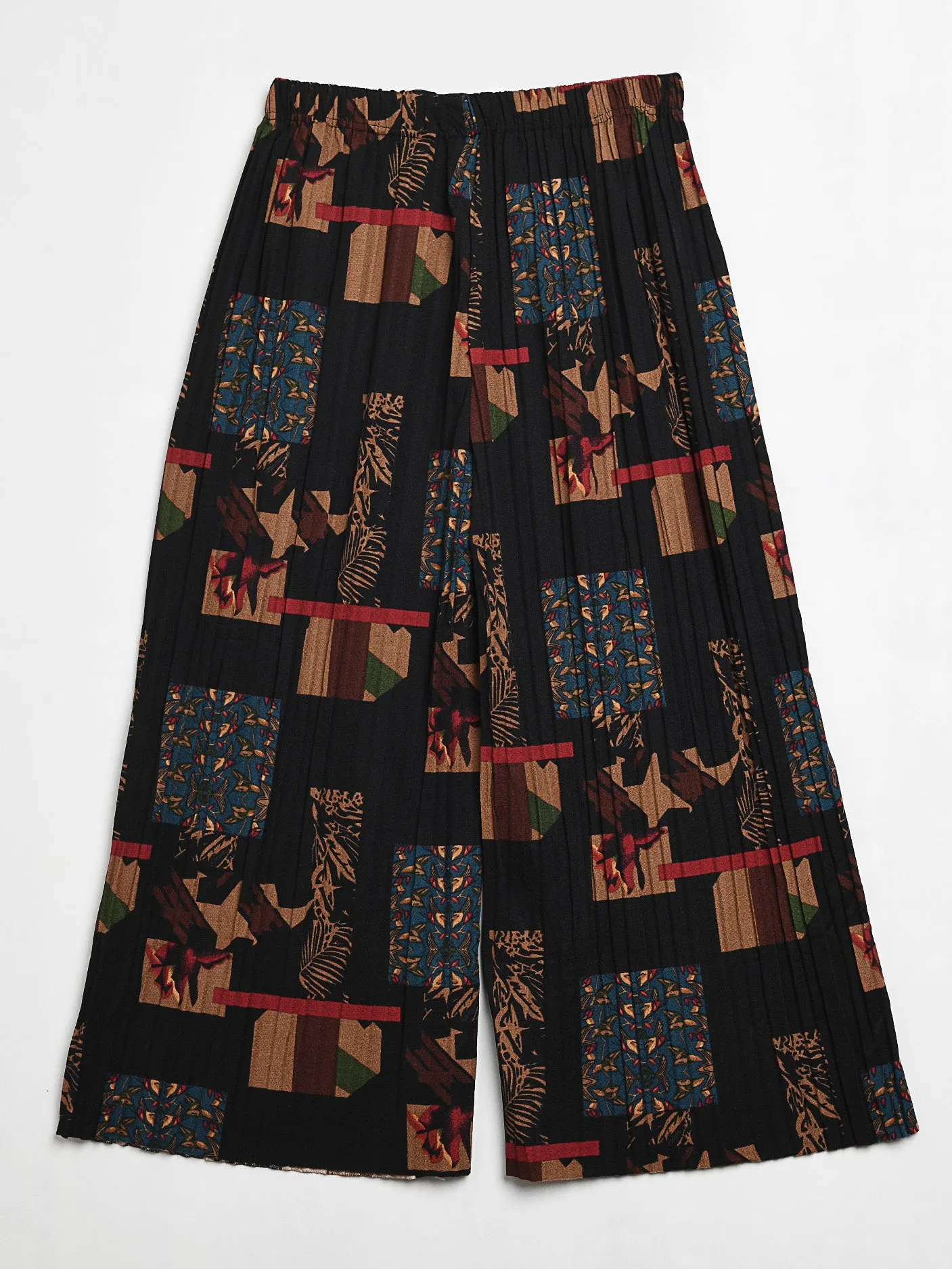 Printed Crinkle Culottes