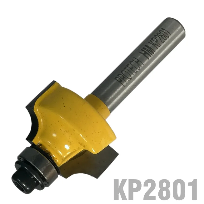 PRO-TECH BEADING BIT 7/8' X 3/8' RADIUS 3/16' 1/4' SHANK KP2801