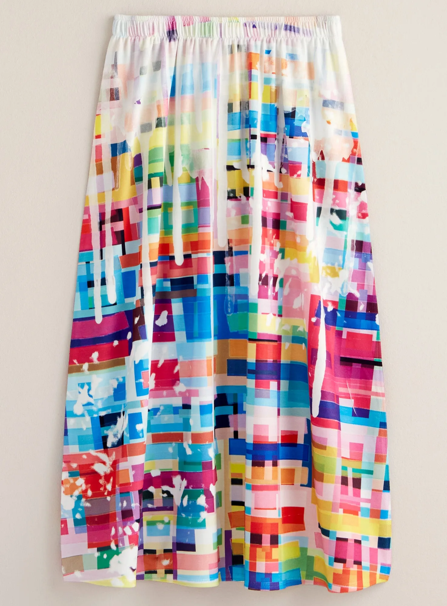 Rainbow Mosaic Midi Skirt FINAL SALE (No Returns)